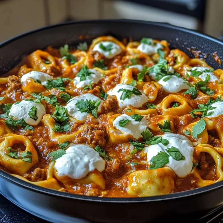 Cheesy Beef Enchilada Tortellini