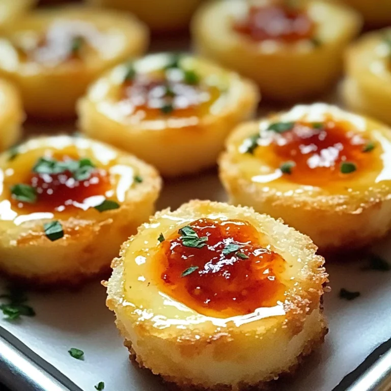 Cheesy Thumbprint Appetizers with Hot Pepper Jelly