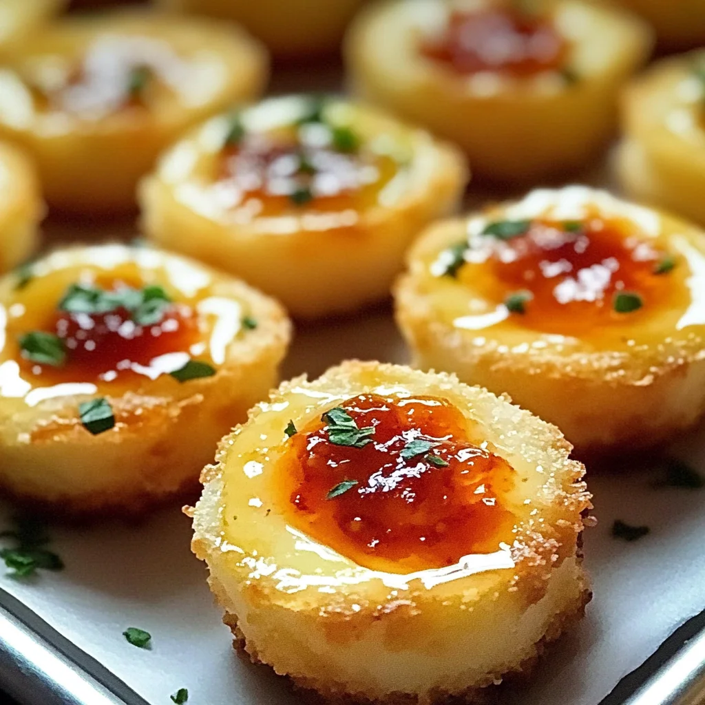 Cheesy Thumbprint Appetizers with Hot Pepper Jelly