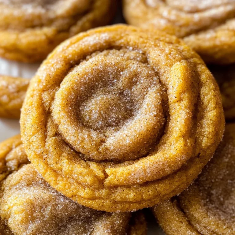 Chewy Pumpkin Snickerdoodle Cookies