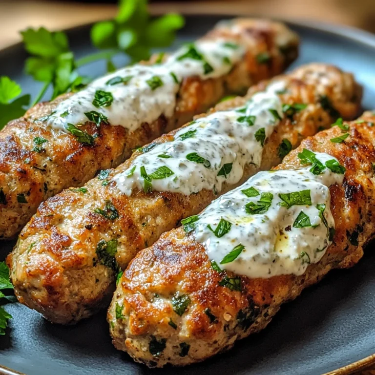 Chicken Kofta with Garlic Yogurt Sauce Recipe: A Must-Try!