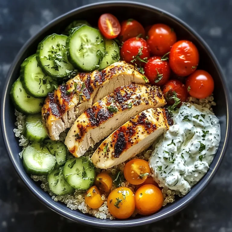 Chicken Tzatziki Bowls