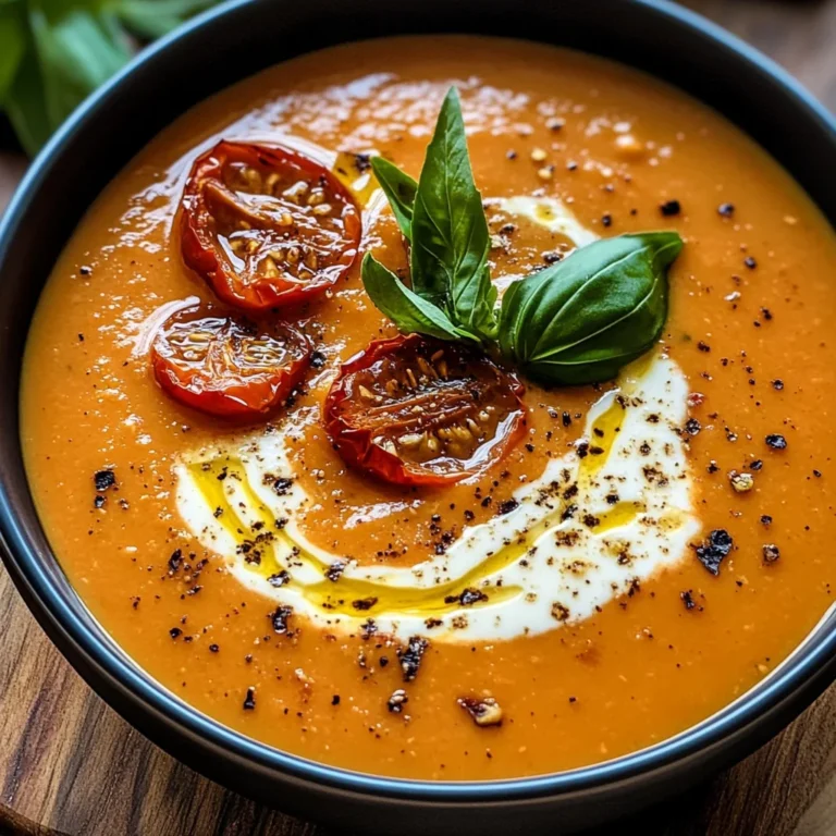 Creamy Roasted Garlic Tomato Soup