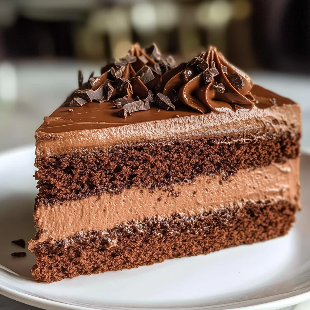 Easy Chocolate Mousse Cake Recipe