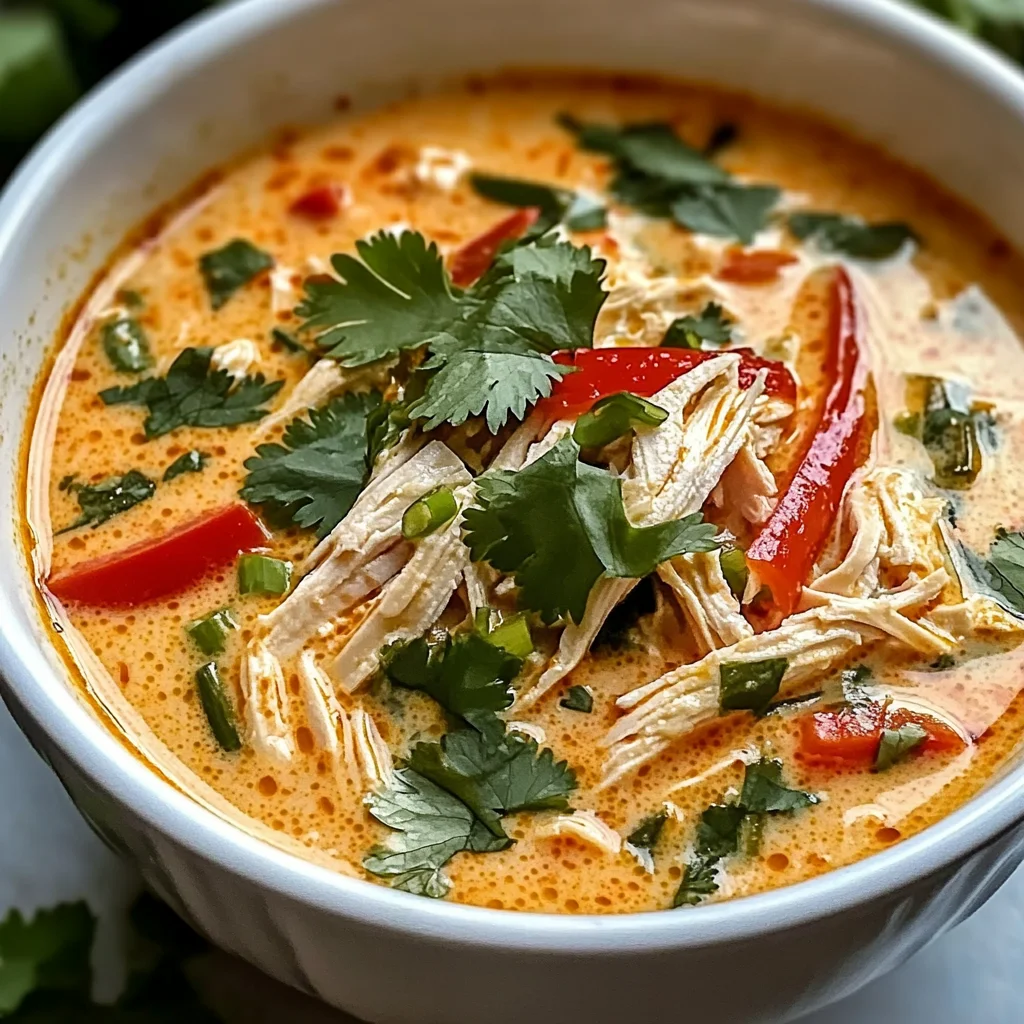 Easy Thai Coconut Chicken Soup