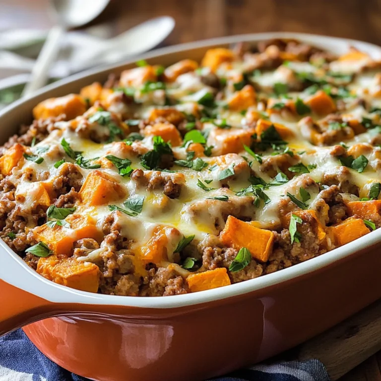 Ground Turkey Sweet Potato Bake Recipe