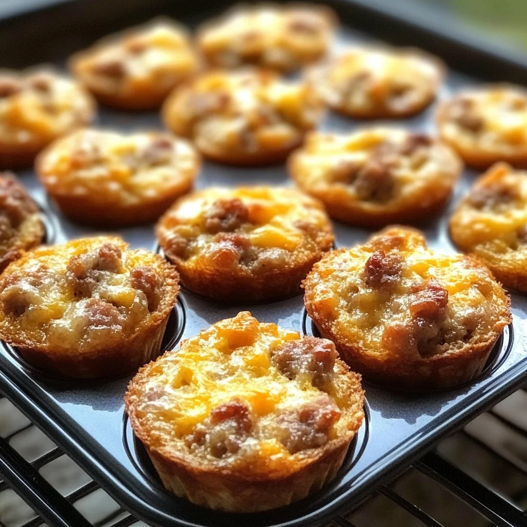 High-Protein Pancake Sausage Mini Muffins