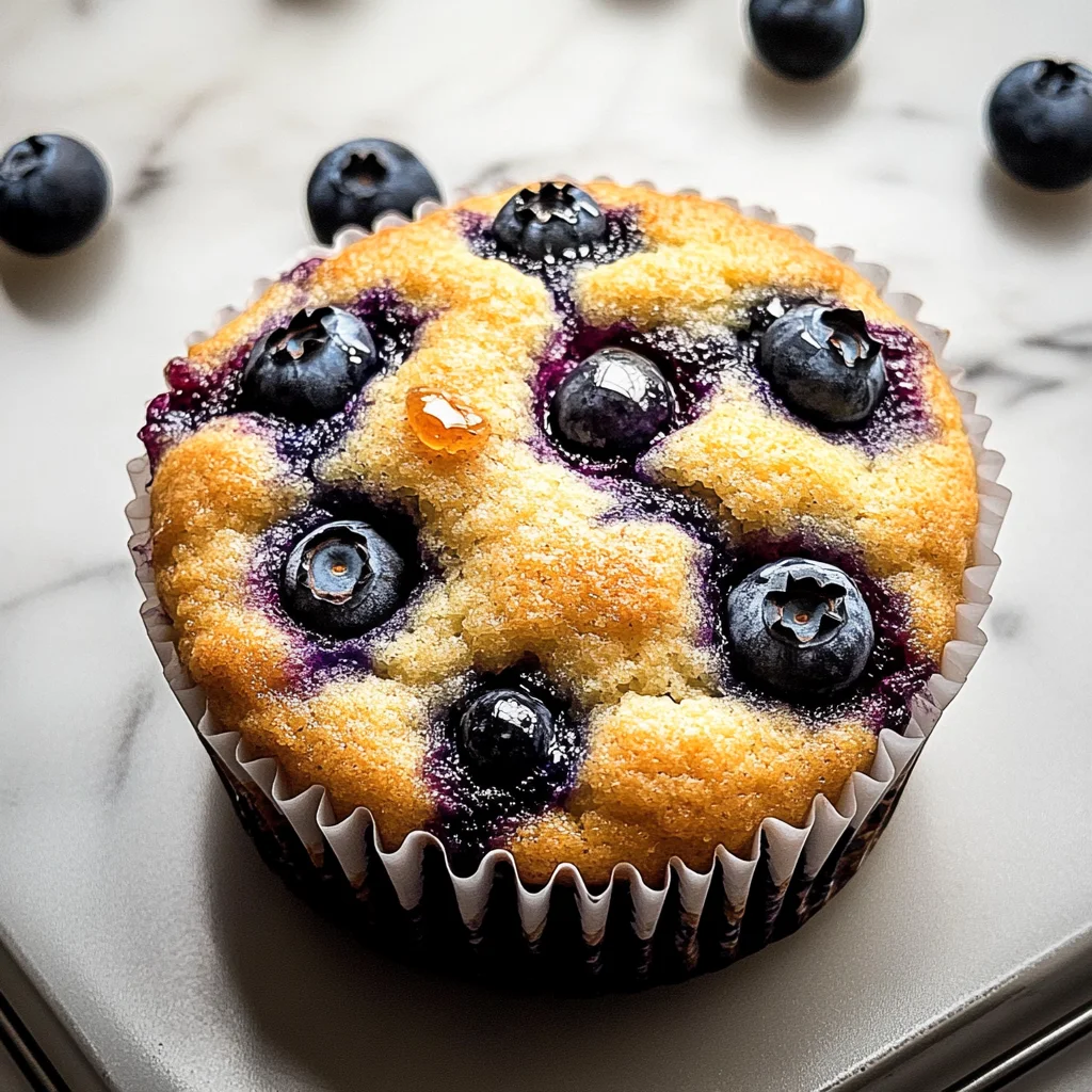 Homemade Blueberry Protein Muffins