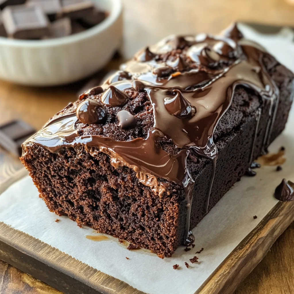 Hot Fudge Brownie Bread