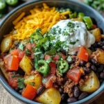 Loaded Potato Taco Bowl