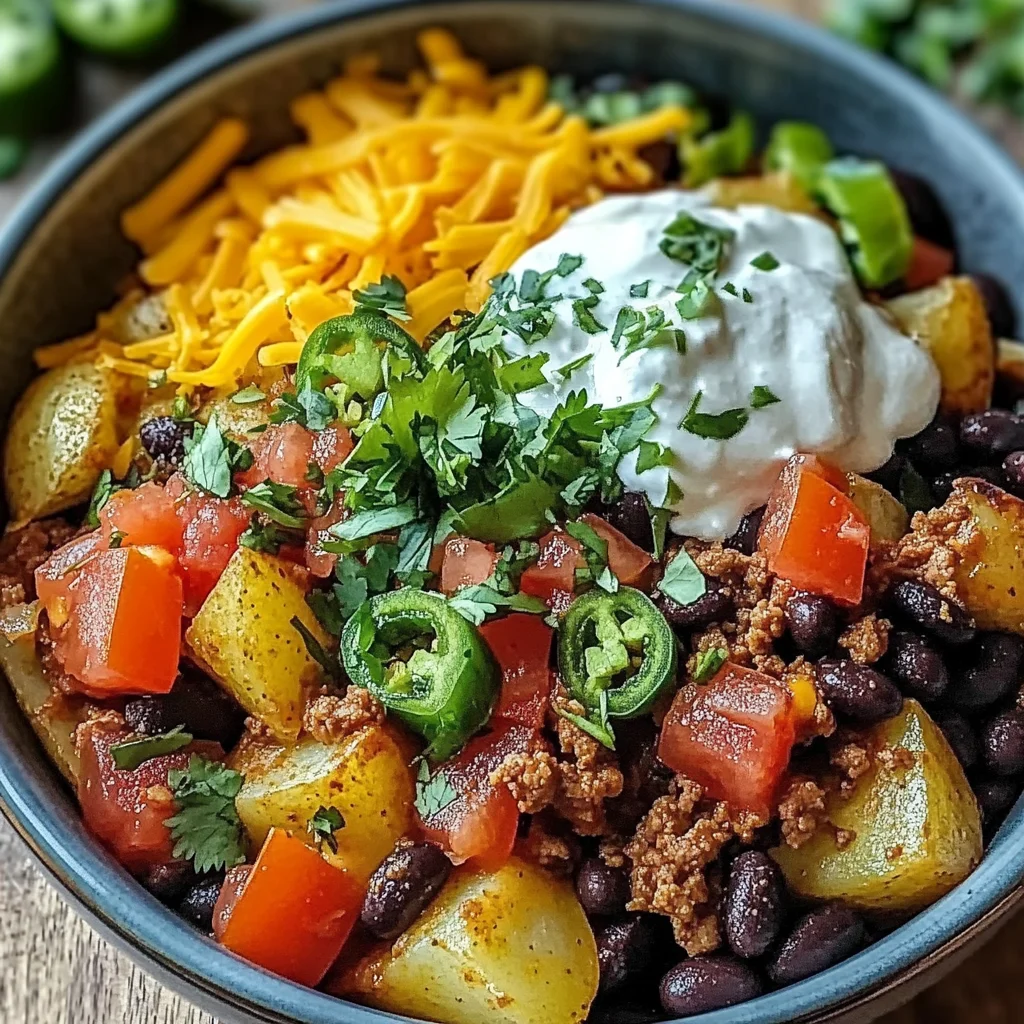Loaded Potato Taco Bowl