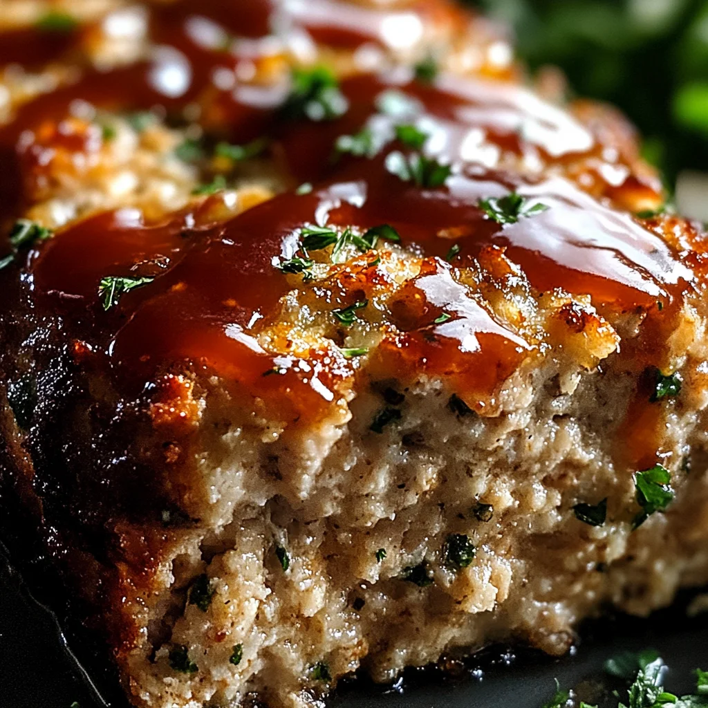 Melt-in-Your-Mouth Garlic Parmesan Chicken Meatloaf