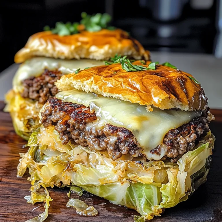 Oven-Baked Cabbage Burgers