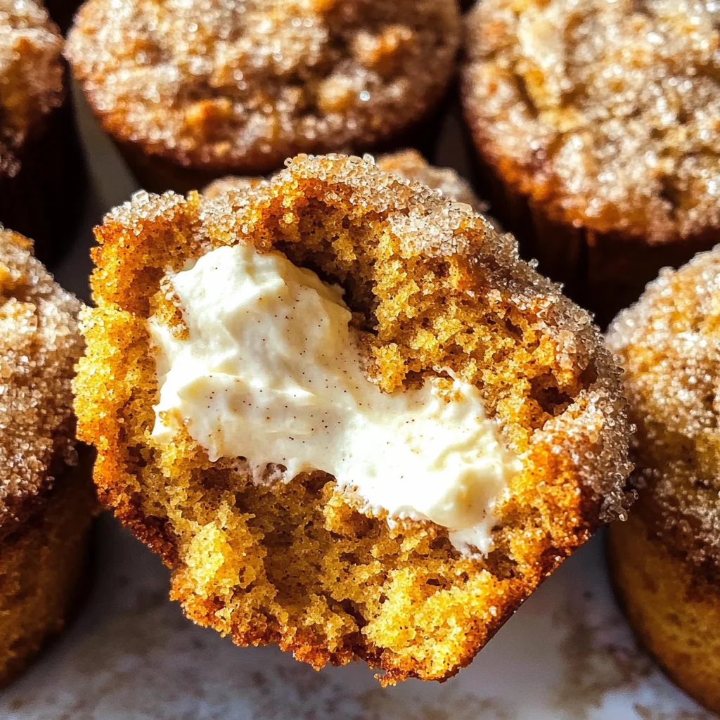 Pumpkin Muffins with Maple Cream Cheese Filling