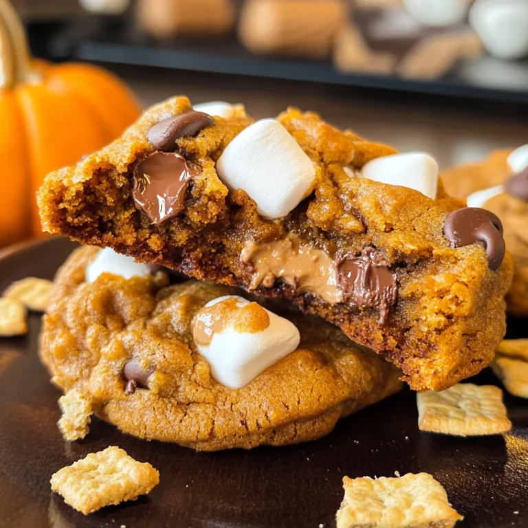 Pumpkin S'mores Cookies