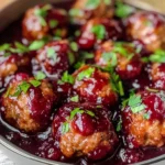 Quick Cranberry Meatballs (Christmas Recipe)