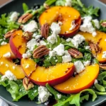 Simple Peach Feta Salad