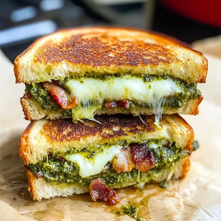 Sourdough Pesto Grilled Cheese