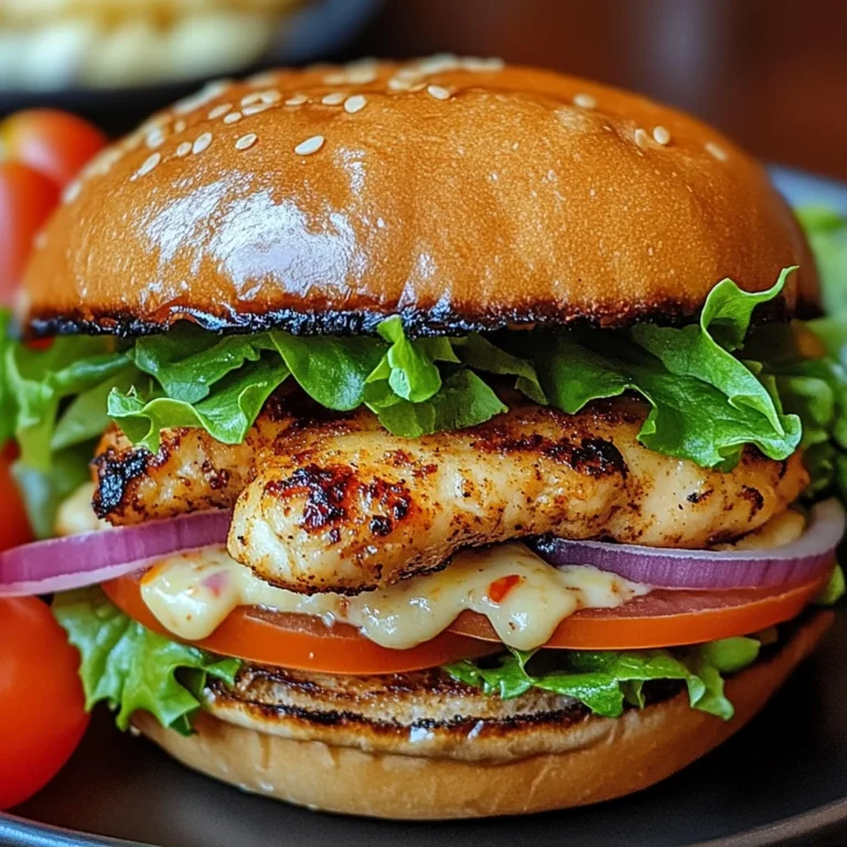 Spicy Chipotle Chicken Burger