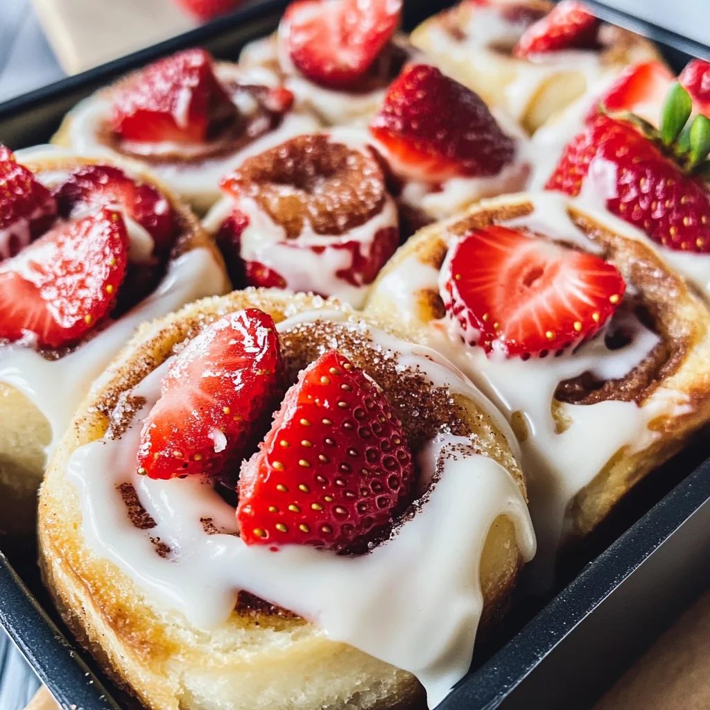 Strawberry Cheesecake Cinnabon Rolls Recipe