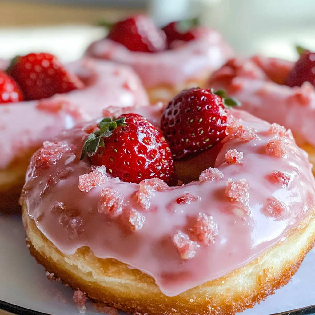 Strawberry Donuts