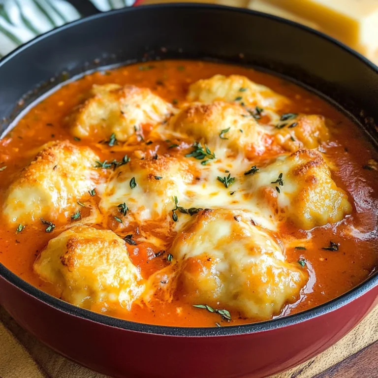 Tomato Dumpling Soup