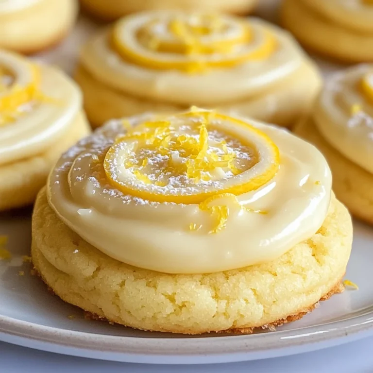 Zesty Lemon Frosted Cookies: A Tangy Delight to Brighten Your Day