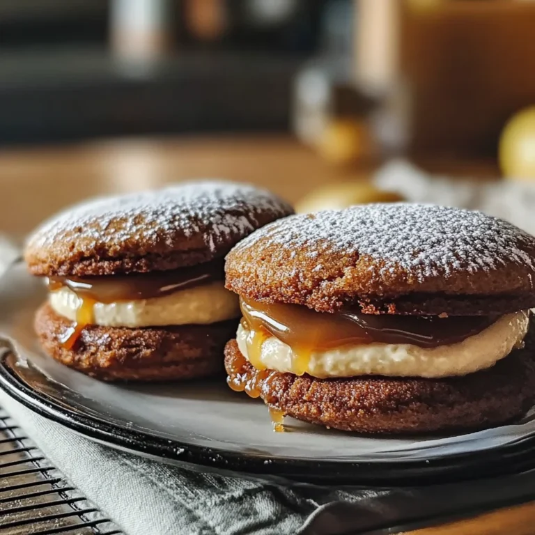 Apple Cider Whoopie Pie Cookies with Caramel