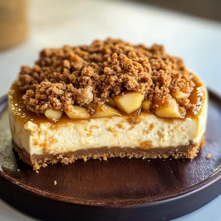 Apple Crumble Cheesecake