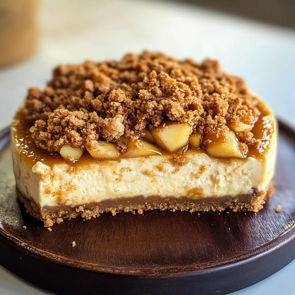 Apple Crumble Cheesecake