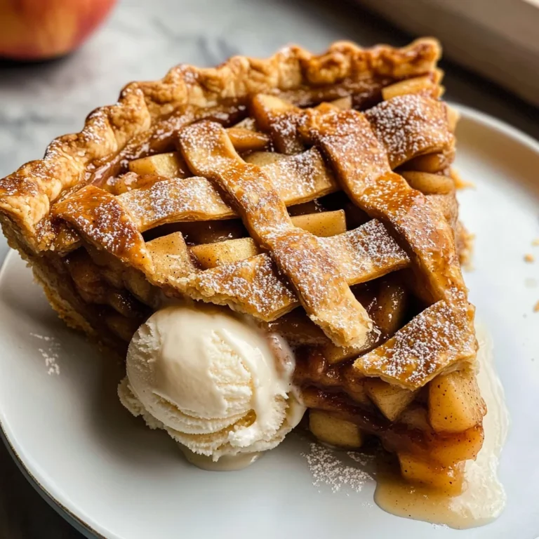 Apple Pie à la Mode (Apple Pie with Ice Cream Recipe)