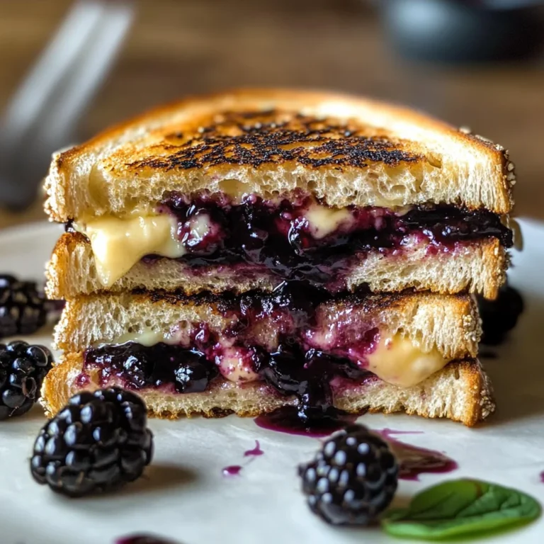 Balsamic Blackberry Brie Grilled Cheese