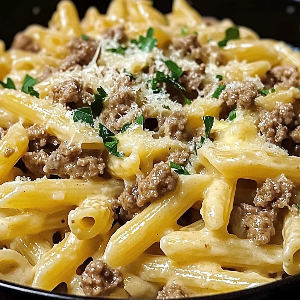 Beef and Garlic Butter Pasta recipe