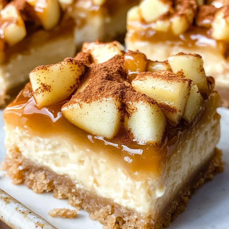 Caramel Apple Cheesecake Bars