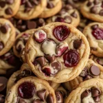 Cherry Chocolate Chip Cookies with Mocha Chips