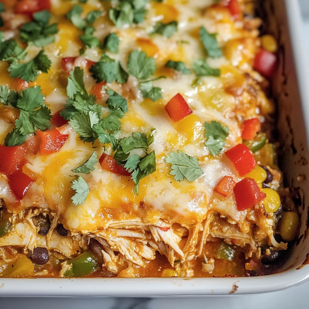Chicken Burrito Casserole