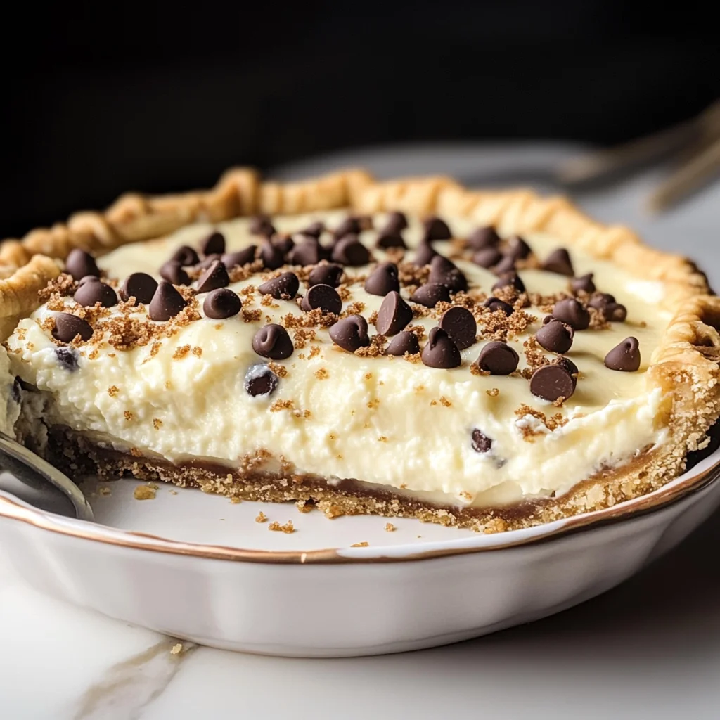 Chocolate Chip Cannoli Pie