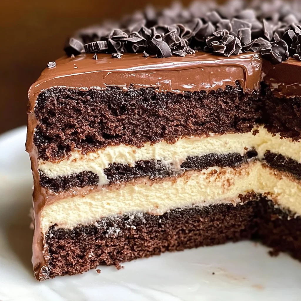 Chocolate Mousse Layer Cake