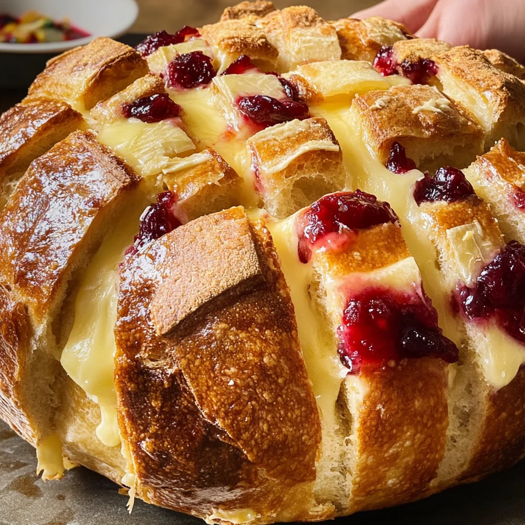 Cranberry Brie Pull-Apart Bread