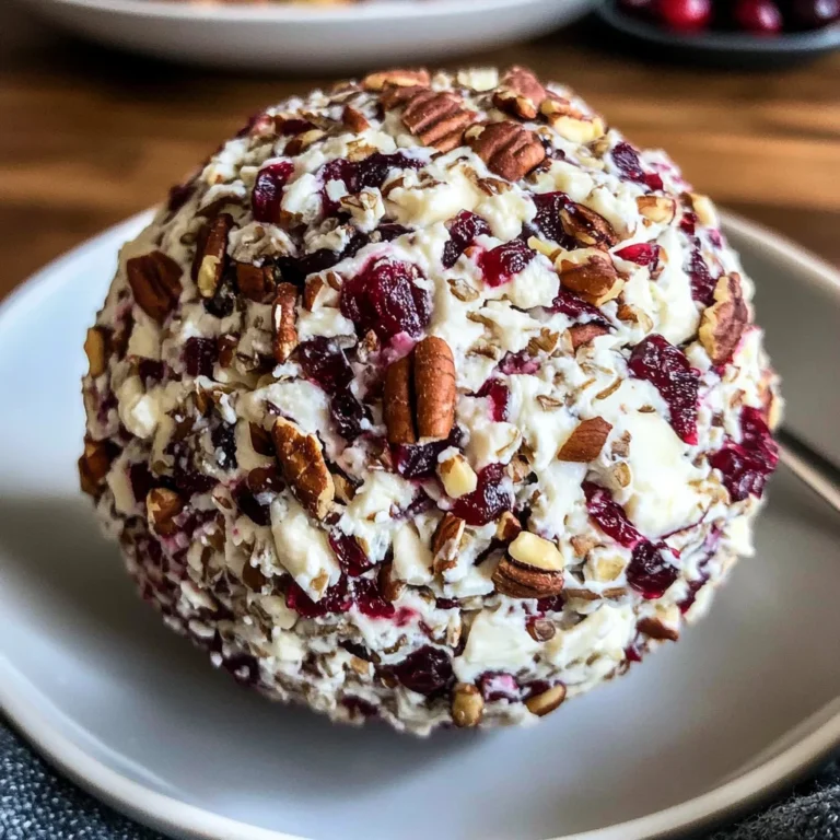 Cranberry Pecan Goat Cheese Ball