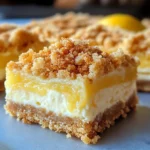Creamy Lemon Cheesecake Crumb Bars Recipe
