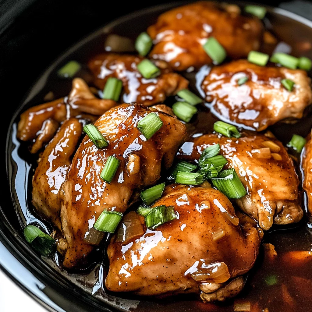 Crockpot Bourbon Chicken