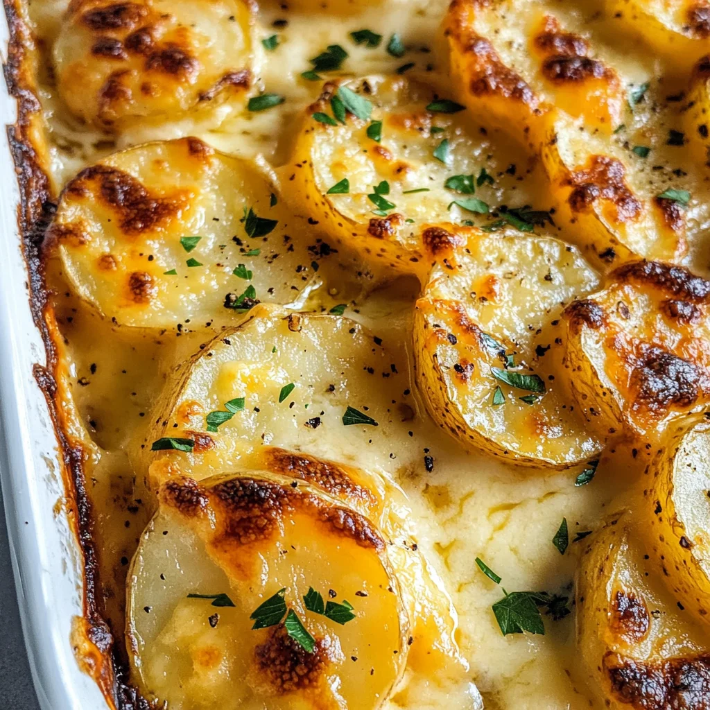 Dad’s Creamy & Cheesy Au Gratin Potatoes