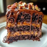 German Chocolate Poke Cake