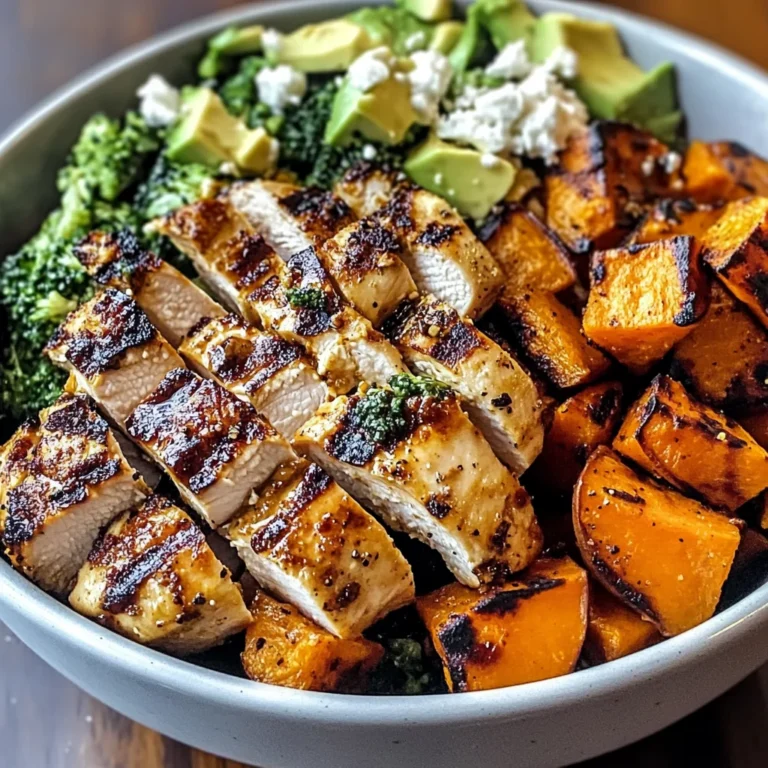 Grilled Chicken & Sweet Potato Bowl