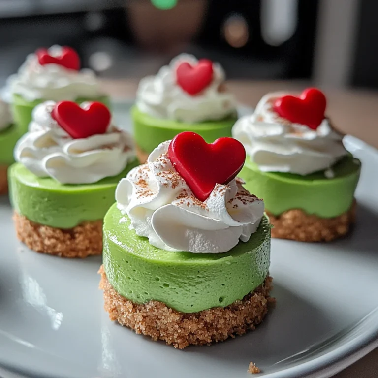 Grinch Mini Cheesecake