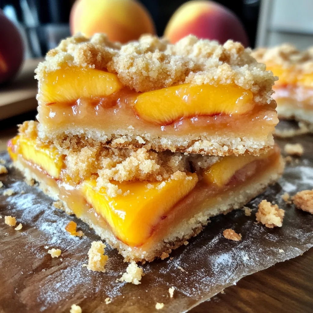 Heavenly Summer Peach Bars: A Sweet Slice of Sunshine