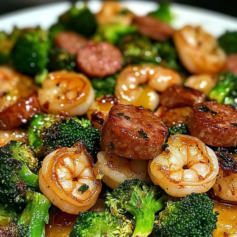 Honey Garlic Shrimp Roasted Broccoli