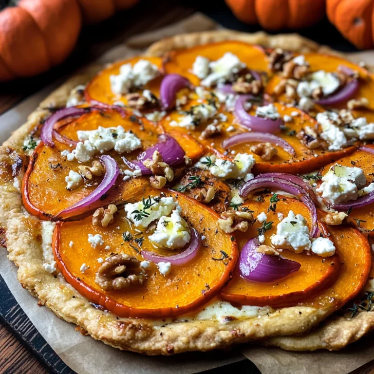 Kürbis-Flammkuchen mit Feta