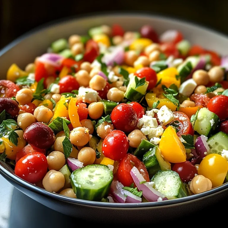 Mediterranean Chickpea Salad with Lemon Vinaigrette: The Best Summer Dish